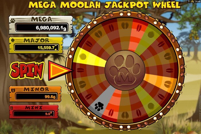 mega moolah bonus