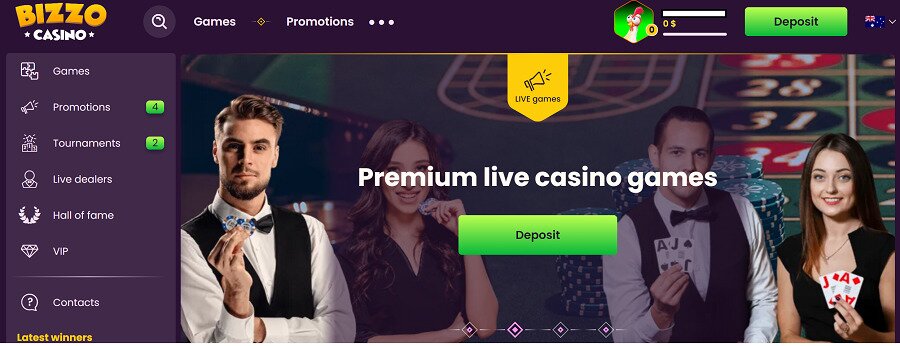 Bizzo Casino deposit