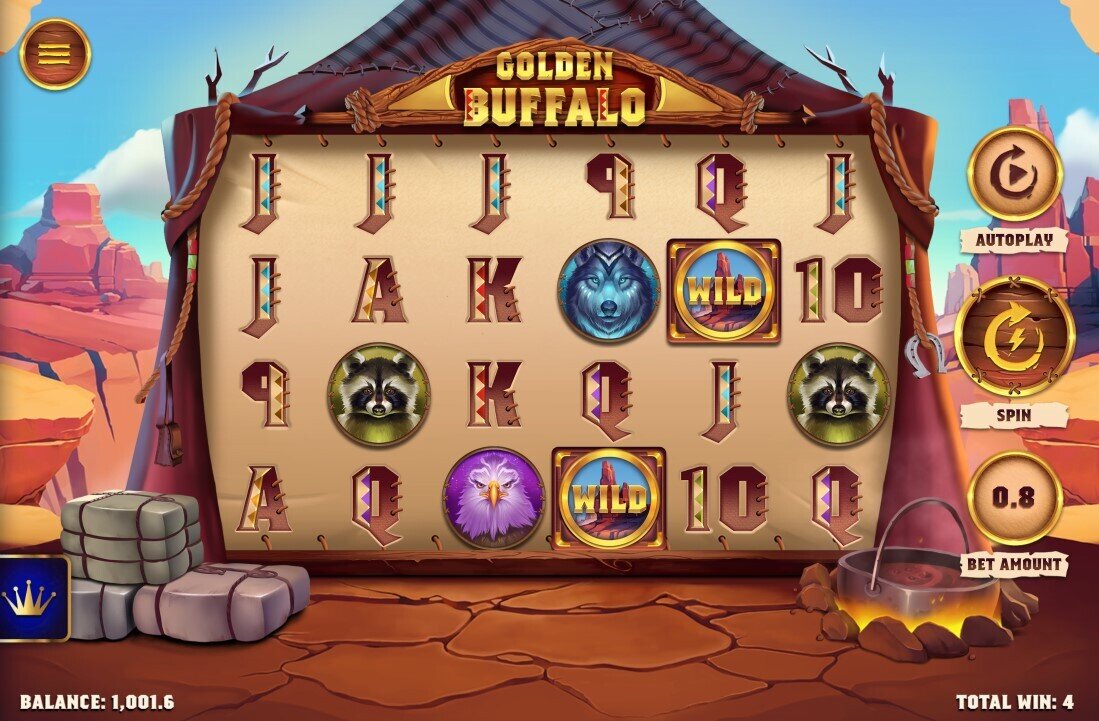 Golden Buffalo Pokies Main Game