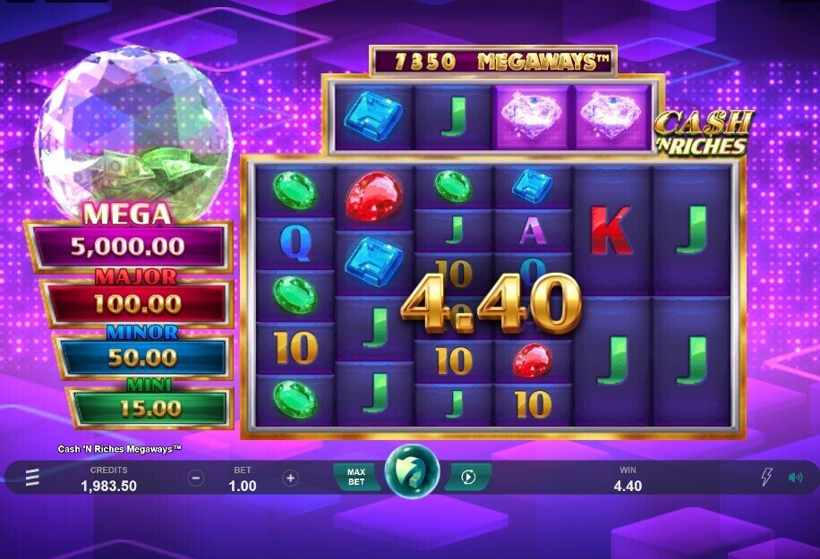 Cash N Riches Megaways Main Game